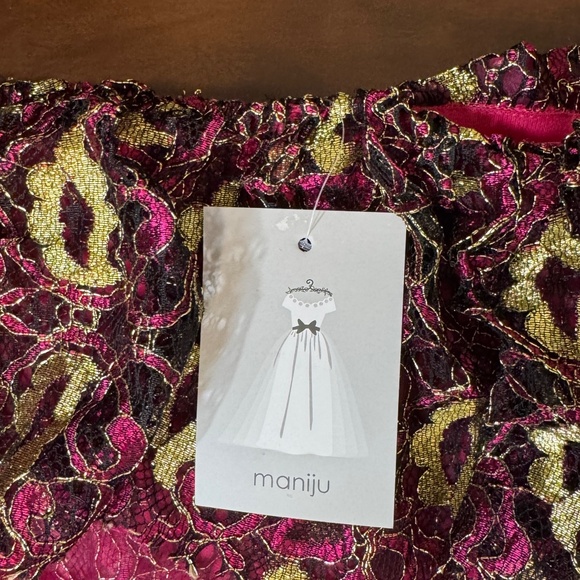 TIERED FUCHSIA MAXI PARTY GOWN DRESS - Picture 11 of 13